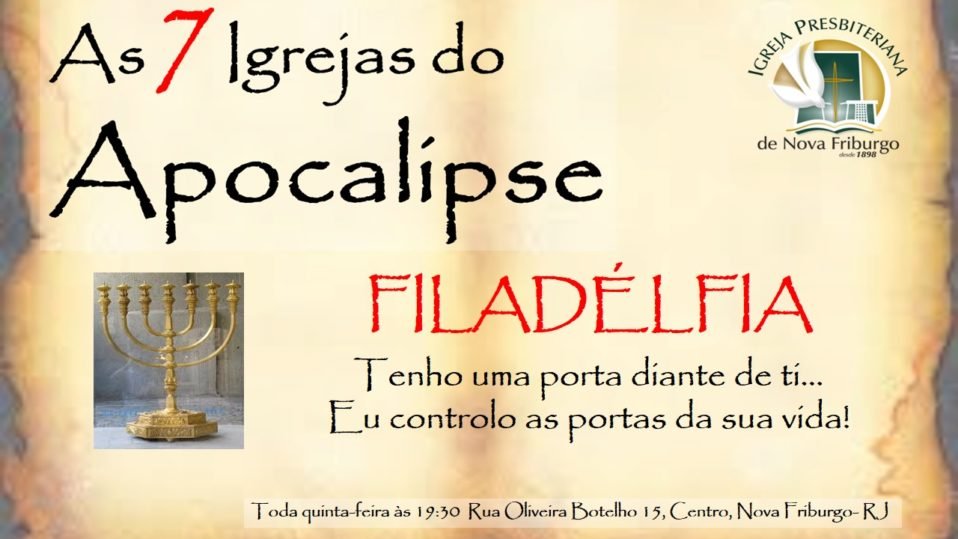 Carta à Igreja Em Filadélfia | Igreja Presbiteriana Central De Nova ...